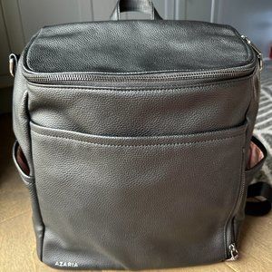 Azaria La Mere Diaper Bag Black and Gun Metal